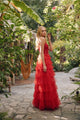 Lace Bodice Sleeveless A-line Ruffled Gown by Juliet JT2451S - Long Formal Dresses