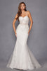 Lace Sleeveless Bridal Mermaid Dress by Juliet JT2481UW - Long Formal Dresses