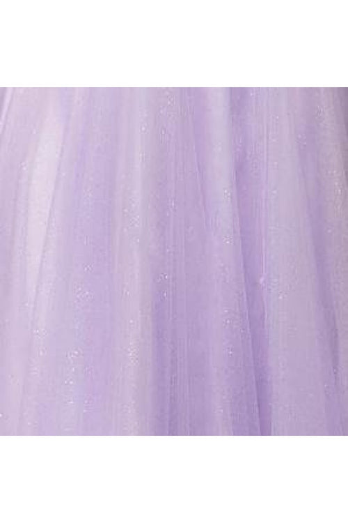 Lace Strapless A-line Ruffled Gown by Jovani 38540 - 00 / Lavender - Long Formal Dresses