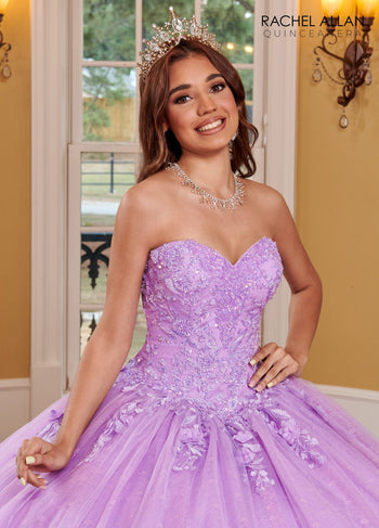 Rachel Allan RQ1112 Lace Sweetheart Quinceanera Dress