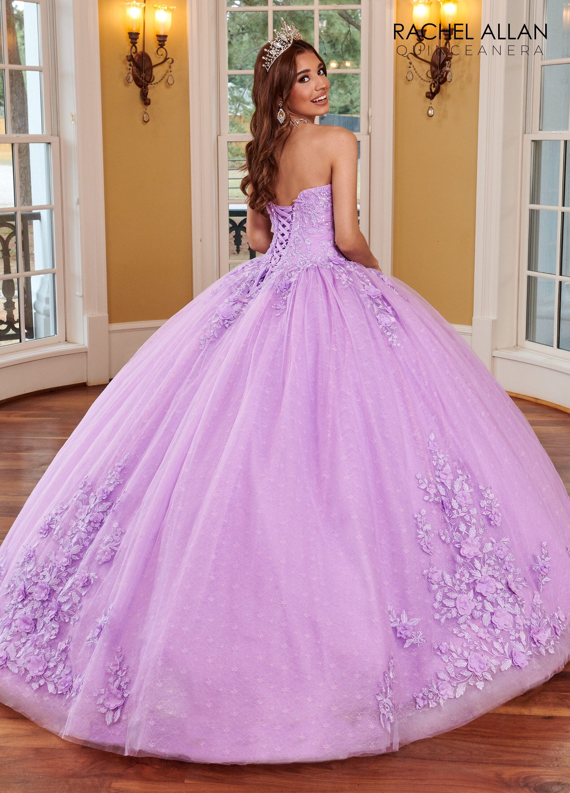 Rachel Allan RQ1112 Lace Sweetheart Quinceanera Dress