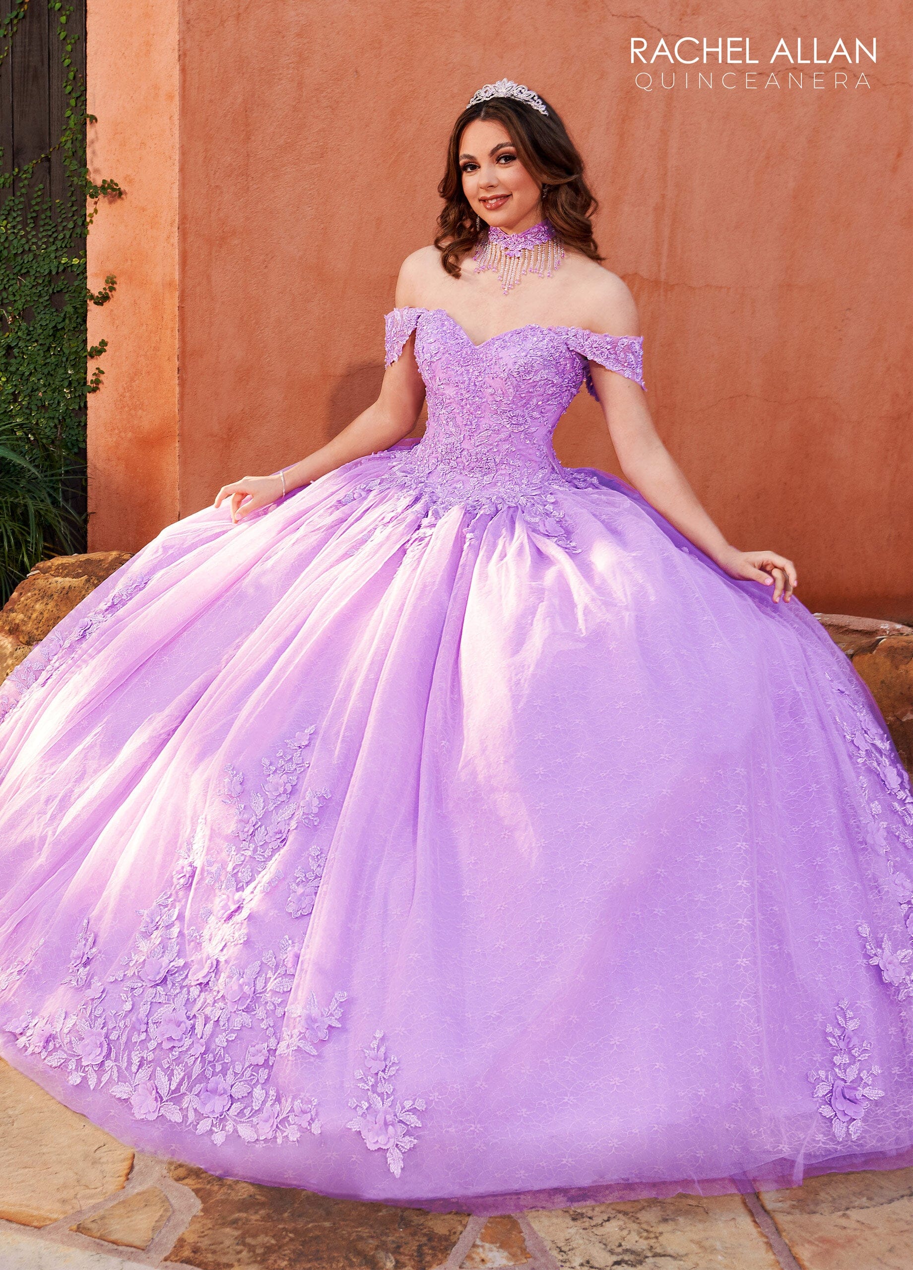 Rachel Allan RQ1112 Lace Sweetheart Quinceanera Dress