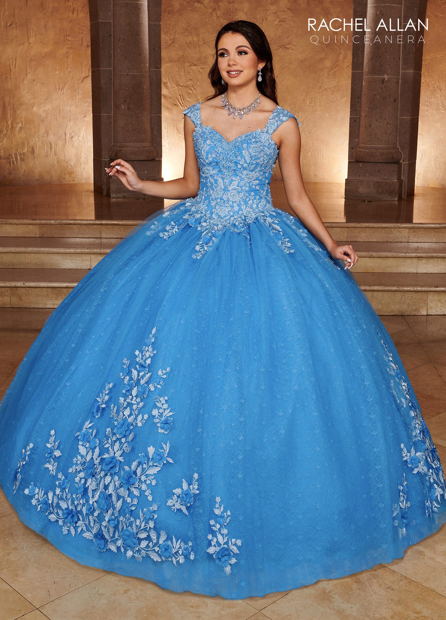 Rachel Allan RQ1112 Lace Sweetheart Quinceanera Dress