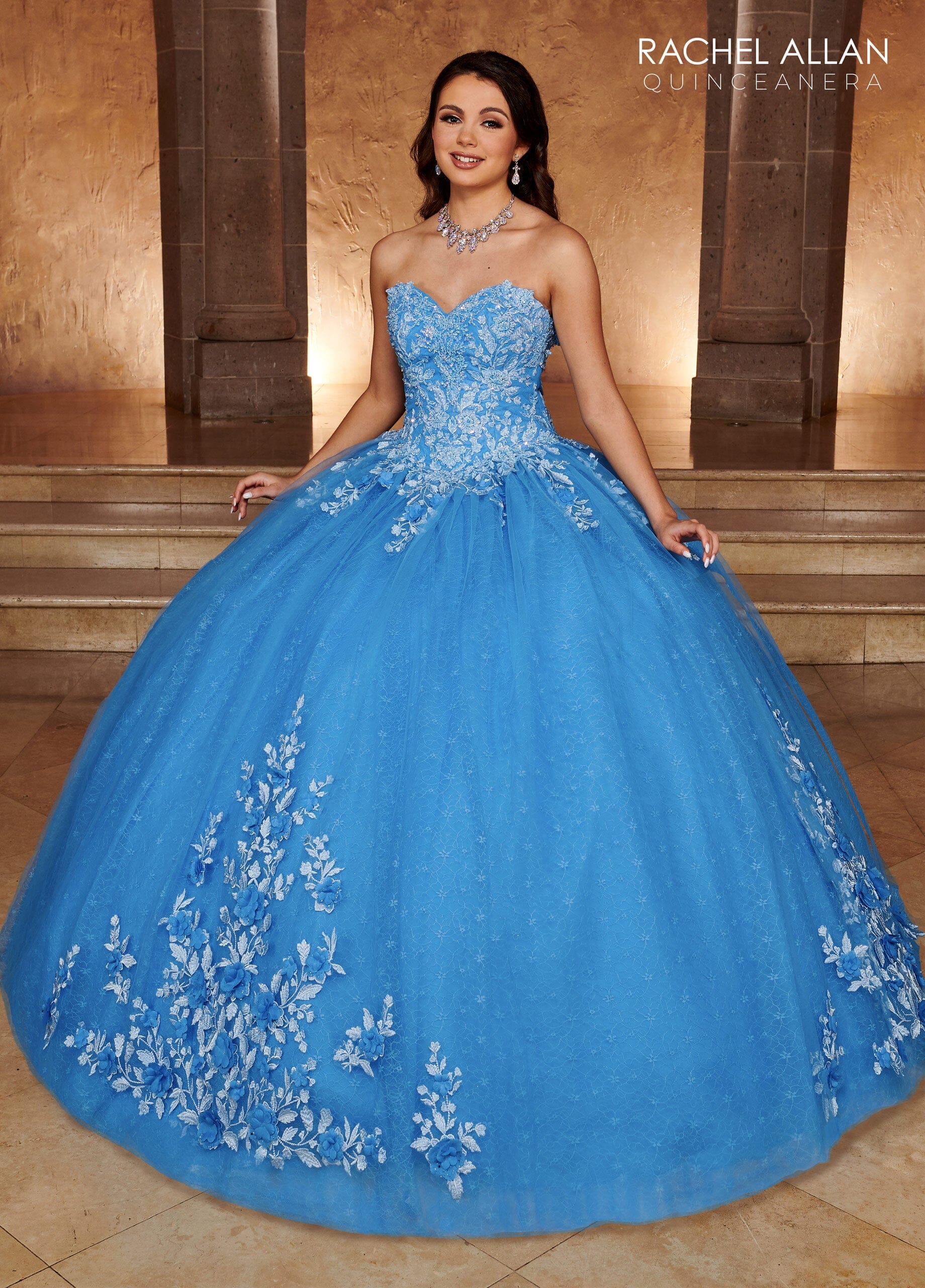 Rachel Allan RQ1112 Lace Sweetheart Quinceanera Dress