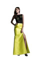 Lace Top Slit Mermaid Evening Gown 2025 Elegant Dress - Yellow / 2 - Prom