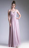 Ladivine 1010 - Crisscross Neck Chiffon Formal Dress - Prom