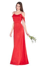 Ladivine 1018 - Fitted Flutter Sleeve Scoop Neck Gown - Prom