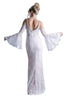 Ladivine 13112 - Sheath Gown with Lace and Bell Sleeves - Prom