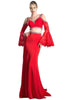 Ladivine 13114 - Two-Piece Embellished Sheath Gown - Prom