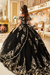 cinderella-divine-15701 Floral Corset Glitter Layered Quinceanera Ball Gown - Dress