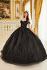 Ladivine 15702 Sweetheart Floral Lace Applique Evening Ball Gown - Dress