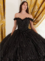 Ladivine Quinceanera Dress Floral Sweetheart Glitter Ball Gown 15704