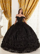 Ladivine Quinceanera Dress Floral Sweetheart Glitter Ball Gown 15704