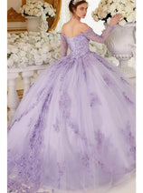 Ladivine 15706 - Long Sleeve Off-Shoulder Ballgown