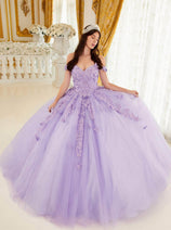 Ladivine 15709 - Beaded Off-Shoulder Ballgown