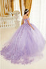 Ladivine 15709 Sexy Butterfly Lace Lavender Princess Ball Gown - Dress