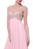 Ladivine 72 - Embellished Illusion Formal Evening Gown - Prom