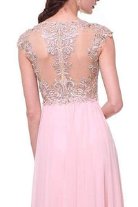 Ladivine 72 - Embellished Illusion Formal Evening Gown - Prom