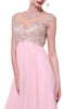 Ladivine 72 - Embellished Illusion Formal Evening Gown - Prom