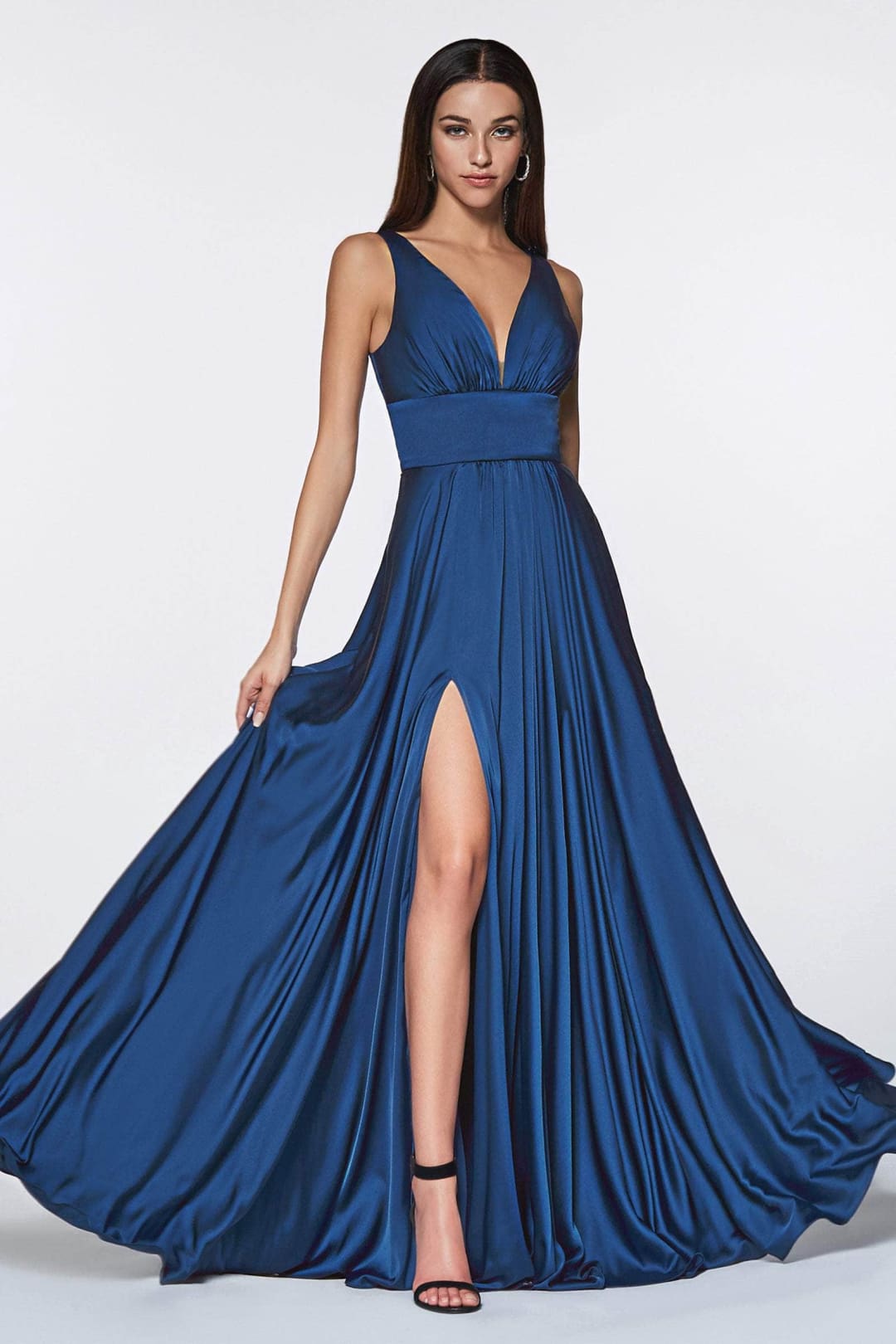 Ladivine 7469 Soft Satin Dress - Prom