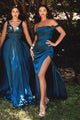 Ladivine 7469 Soft Satin Dress - Prom