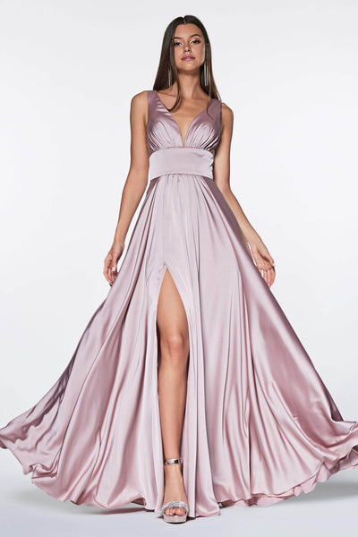 Ladivine 7469 Soft Satin Dress - Prom