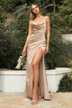 Ladivine 7479 - Open-Back Draped Affordable Prom Gown - Prom