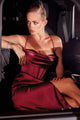 Ladivine 7483 - Satin Long Evening Dress - Prom