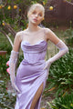 Ladivine 7483 - Satin Long Evening Dress - Prom