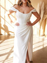 Ladivine 7484WC - Satin Corset Wedding Gown
