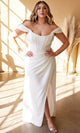 Ladivine 7484WC - Satin Corset Wedding Gown - Prom