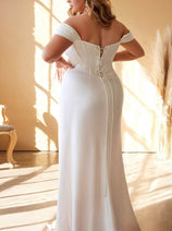 Ladivine 7484WC - Satin Corset Wedding Gown