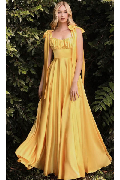 Ladivine 7490 - Affordable Soft Satin Prom A-Line Gown - Prom