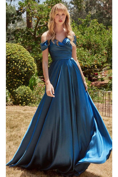Ladivine 7493 - Sweetheart Satin Evening Gown - Prom