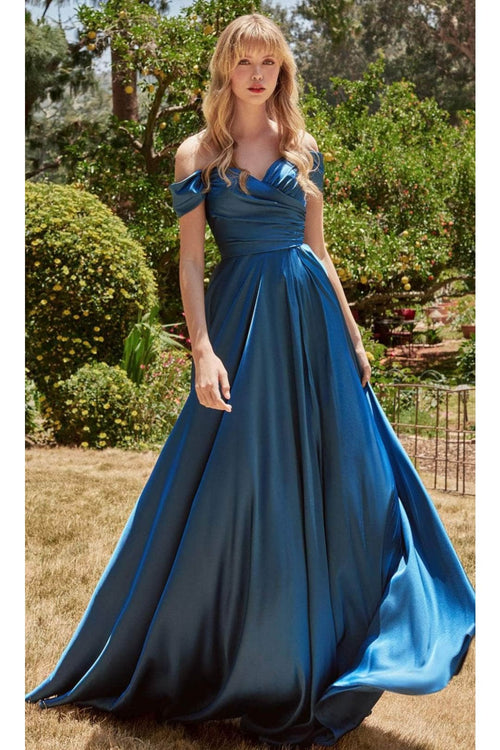 Ladivine 7493 - Sweetheart Satin Evening Gown - Prom