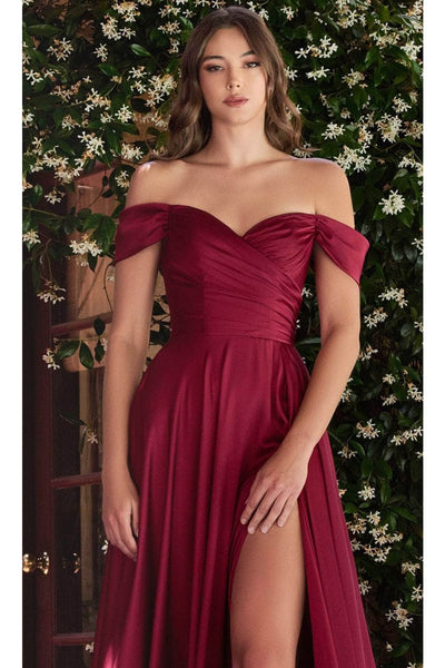Ladivine 7493 - Sweetheart Satin Evening Gown - Prom