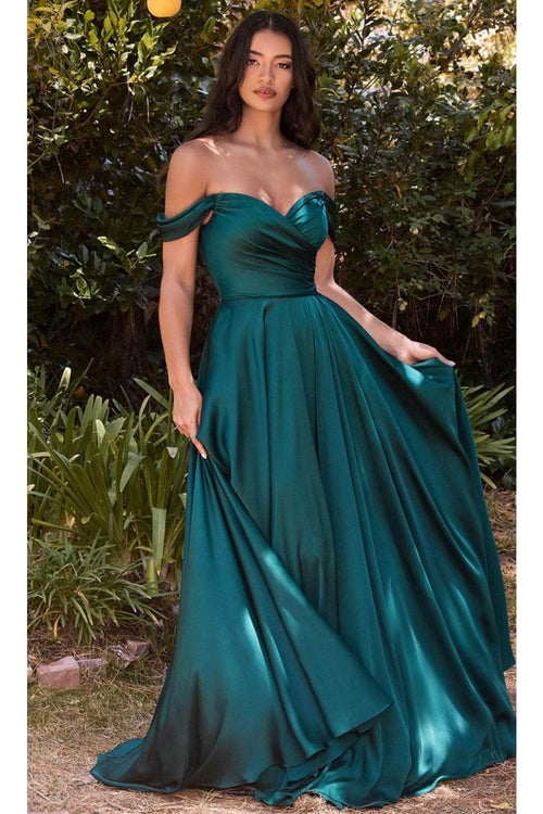 Ladivine 7493 - Sweetheart Satin Evening Gown - Prom