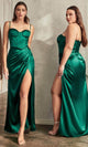 Ladivine 7495 - Corset Bodice Sheath Prom Gown - Prom