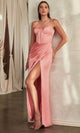 Ladivine 7495 - Corset Bodice Sheath Prom Gown - Prom