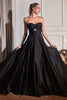 Ladivine 7496 Strapless Sweetheart Design with Keyhole A-Line Dress