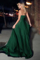Ladivine 7496 Strapless Sweetheart Design with Keyhole A-Line Dress