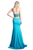 Ladivine 85201 - Adorned High Halter Fitted Evening - Prom