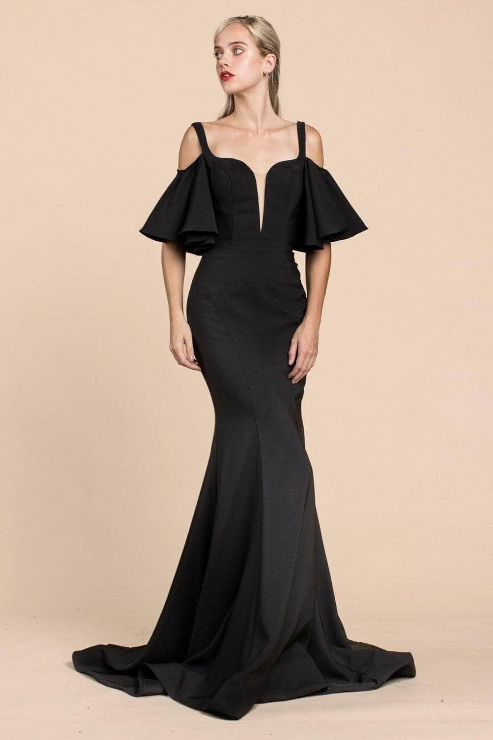 Ladivine A0079 - Off-Shoulder Mermaid Formal Gown - Prom