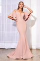 Ladivine A0079 - Off-Shoulder Mermaid Formal Gown - Prom