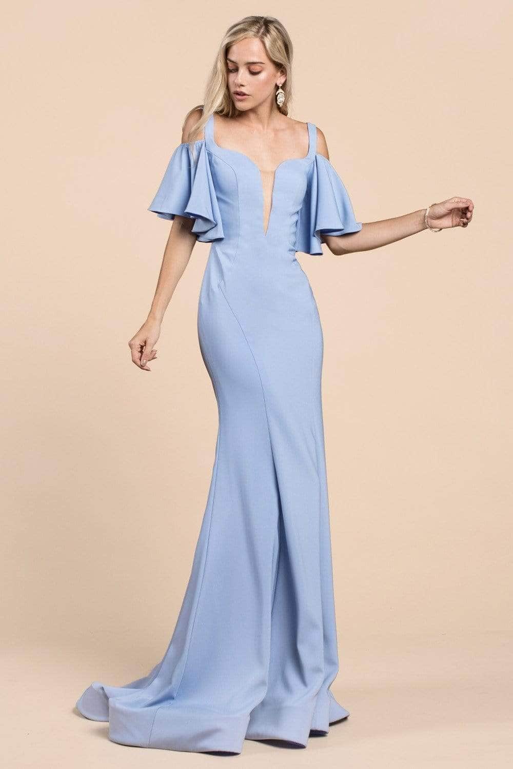 Ladivine A0079 - Off-Shoulder Mermaid Formal Gown - Prom