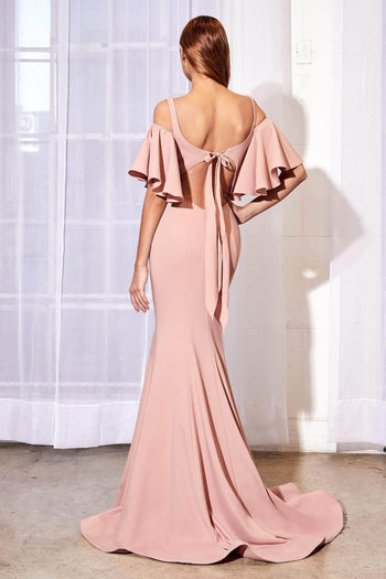 Ladivine A0079 - Off-Shoulder Mermaid Formal Gown - Prom