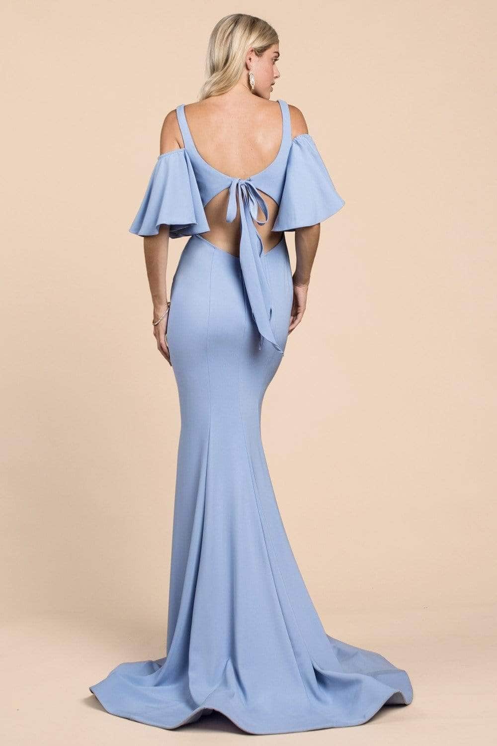 Ladivine A0079 - Off-Shoulder Mermaid Formal Gown - Prom
