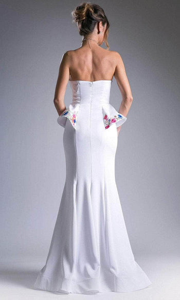 Ladivine A5010 - Scoop Strapless Minimalist Gown - Prom