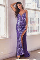 Ladivine B1141 - Sparkling Paillette Sheath Gown - Prom