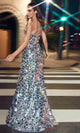 Ladivine B1141 - Sparkling Paillette Sheath Gown - Prom